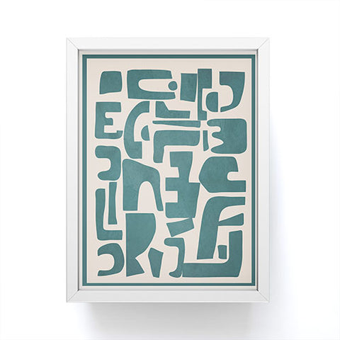 Nadja Organic Contemporary Shapes Framed Mini Art Print