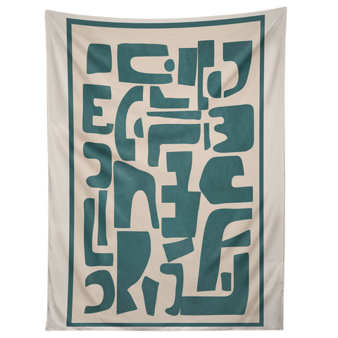Nadja Organic Contemporary Shapes Tapestry
