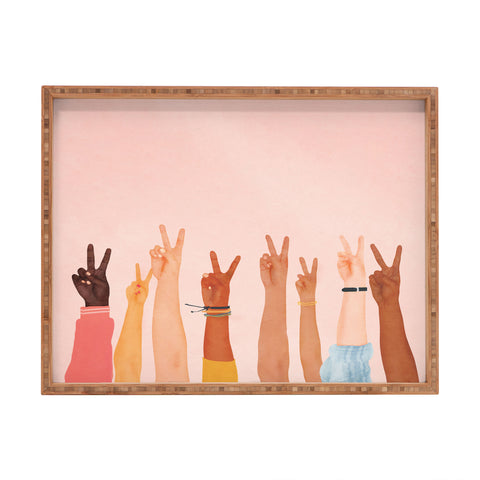 Nadja Peace II Rectangular Tray