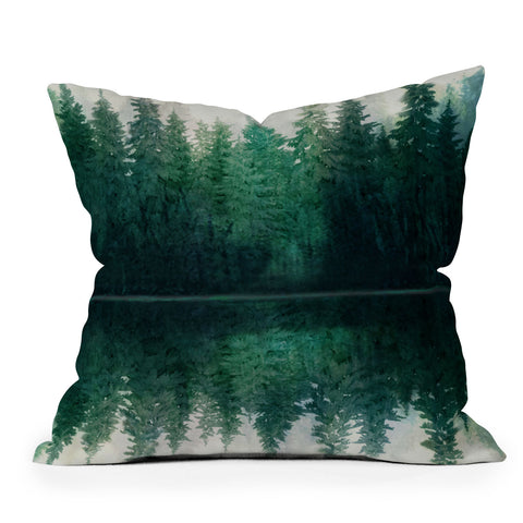 Nadja Reflection I Outdoor Throw Pillow