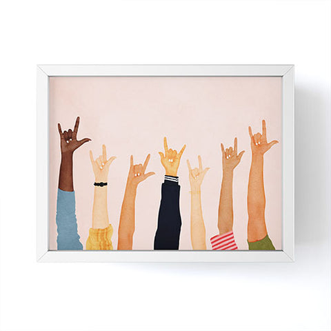 Nadja Rock On Framed Mini Art Print