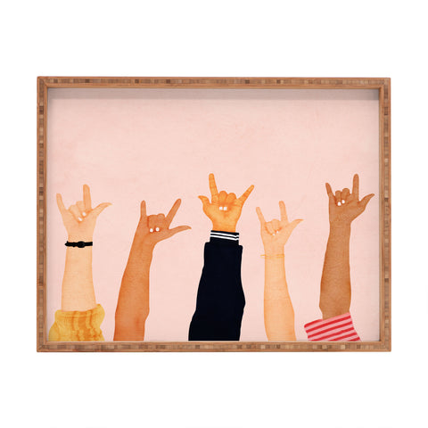 Nadja Rock On Rectangular Tray