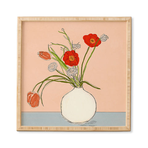 Nadja Spring Bouquet Uplifting Framed Wall Art