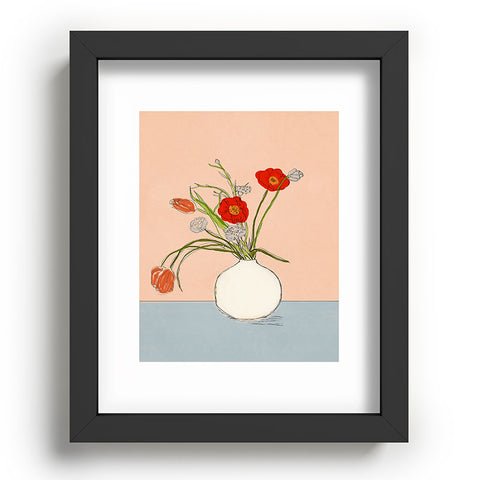 Nadja Spring Bouquet Uplifting Recessed Framing Rectangle