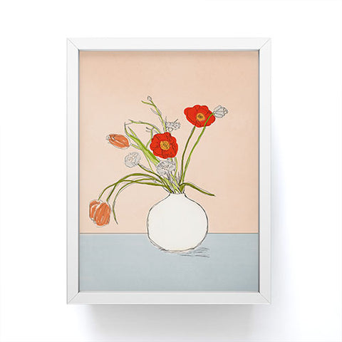 Nadja Spring Bouquet Uplifting Framed Mini Art Print