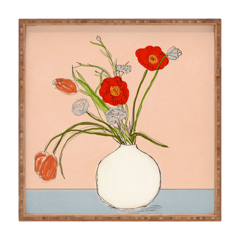 Nadja Spring Bouquet Uplifting Square Tray