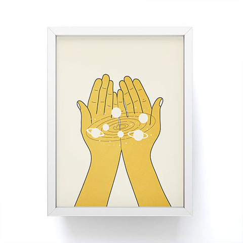 Nadja Universe in My Hands Framed Mini Art Print