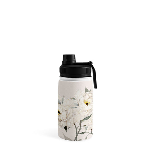 Nadja White Peonies Water Bottle