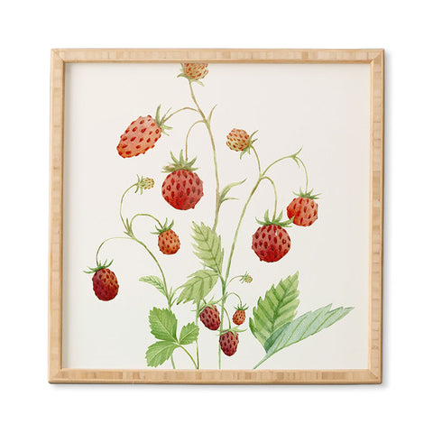 Nadja Wild Strawberries Framed Wall Art