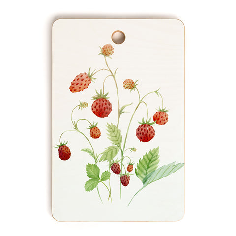 Nadja Wild Strawberries Cutting Board Rectangle