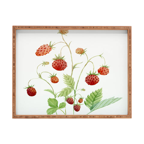 Nadja Wild Strawberries Rectangular Tray
