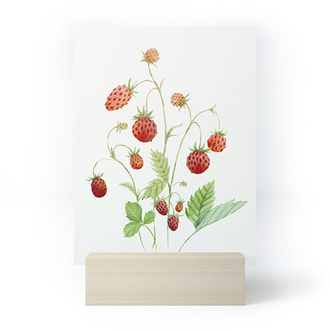Nadja Wild Strawberries Mini Art Print