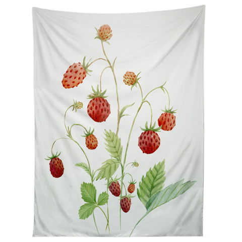 Nadja Wild Strawberries Tapestry