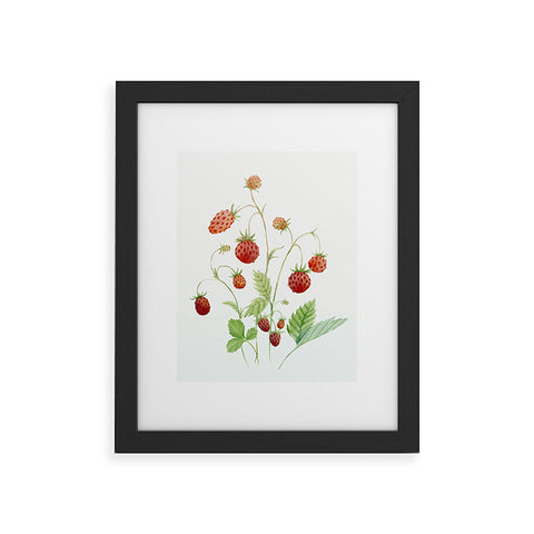 Nadja Wild Strawberries Framed Art Print