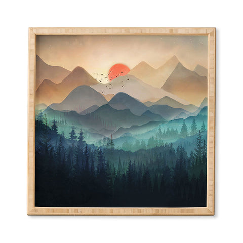 Nadja Wilderness Becomes Alive at Night Framed Wall Art