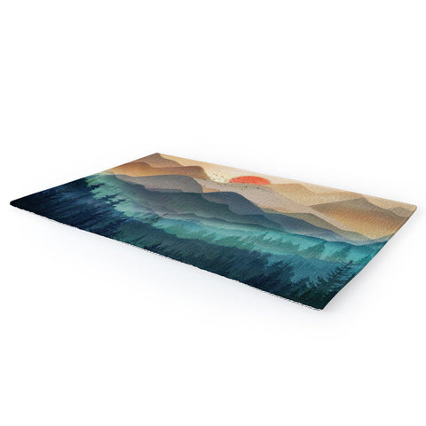 Nadja Wilderness Becomes Alive at Night Area Rug