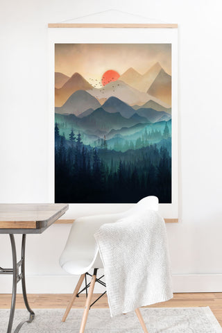 Nadja Wilderness Becomes Alive at Night Art Print And Hanger