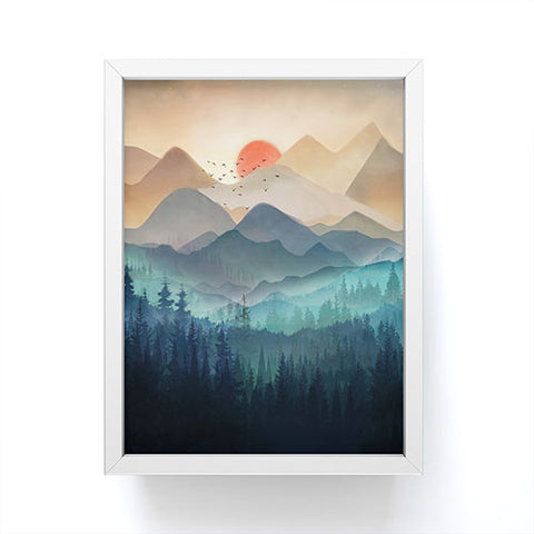 Nadja Wilderness Becomes Alive at Night Framed Mini Art Print