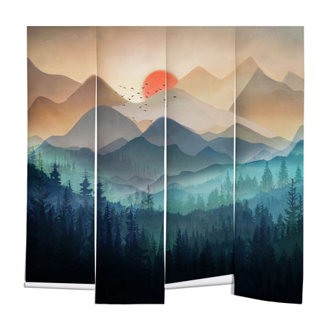Nadja Wilderness Becomes Alive at Night Wall Mural