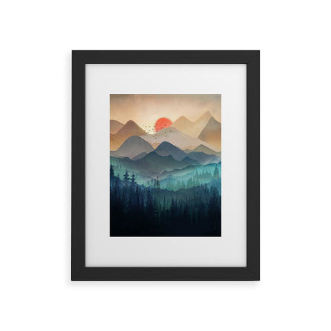 Nadja Wilderness Becomes Alive at Night Framed Art Print