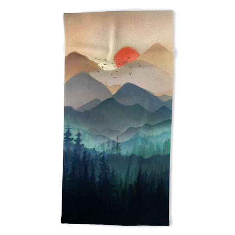 Nadja Wilderness Becomes Alive at Night Beach Towel