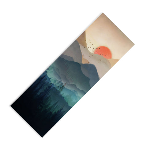 Nadja Wilderness Becomes Alive at Night Yoga Mat