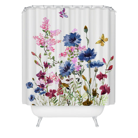 Nadja Wildflowers IV Shower Curtain
