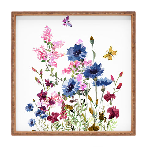 Nadja Wildflowers IV Square Tray