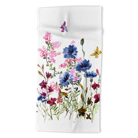 Nadja Wildflowers IV Beach Towel