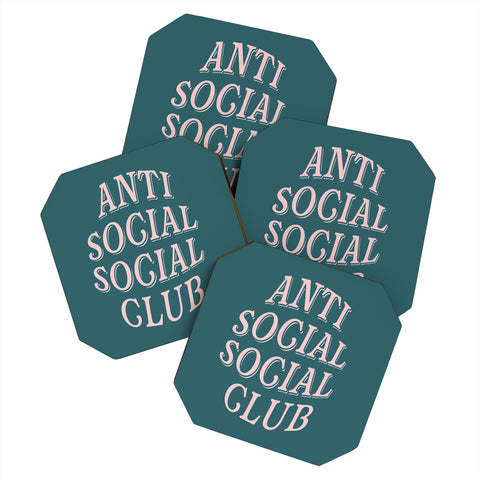 Nasty Woman Club Anti Social Social Club Coaster Set