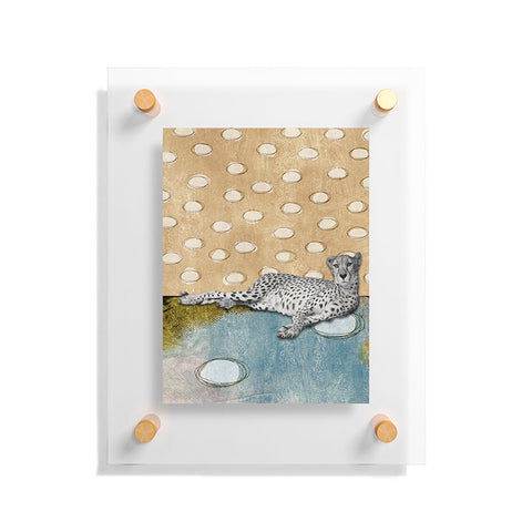 Natalie Baca Abstract Cheetah Floating Acrylic Print