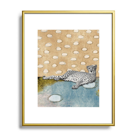 Natalie Baca Abstract Cheetah Metal Framed Art Print
