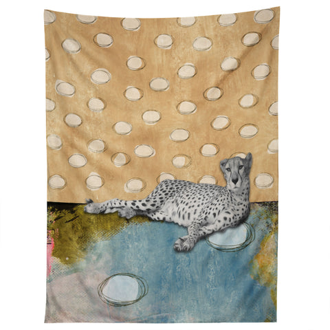 Natalie Baca Abstract Cheetah Tapestry
