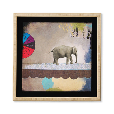 Natalie Baca Abstract Circus Elephant Framed Wall Art