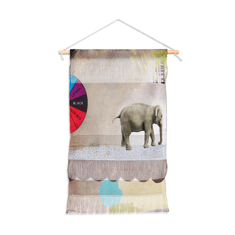 Natalie Baca Abstract Circus Elephant Wall Hanging Portrait
