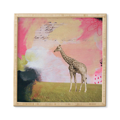 Natalie Baca Abstract Giraffe Framed Wall Art