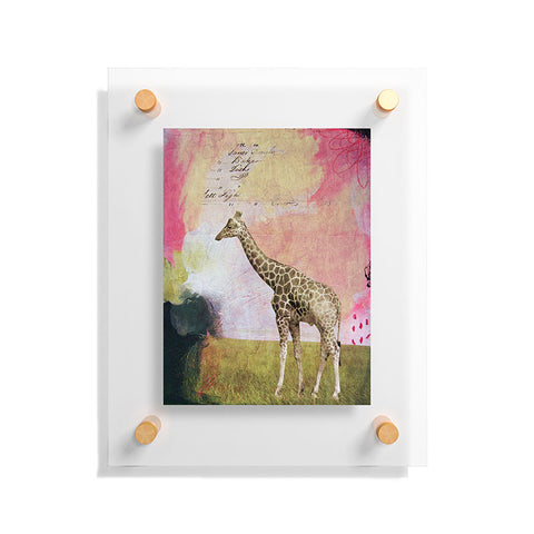 Natalie Baca Abstract Giraffe Floating Acrylic Print