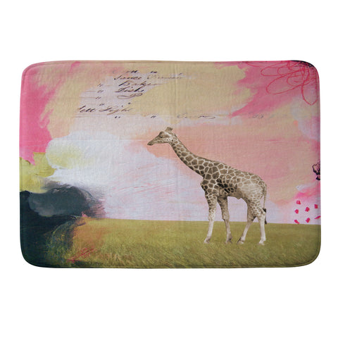 Natalie Baca Abstract Giraffe Memory Foam Bath Mat