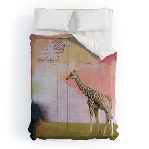 Natalie Baca Abstract Giraffe Comforter