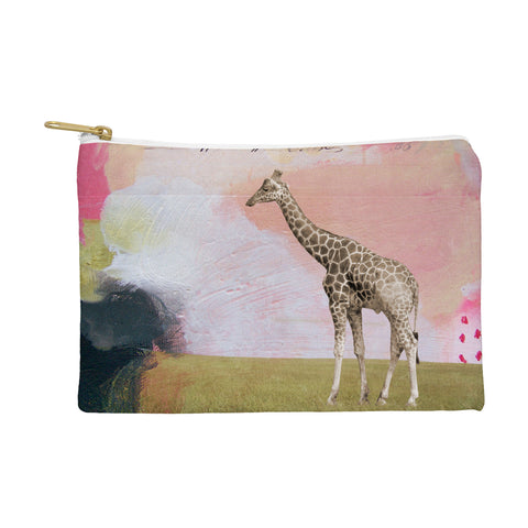 Natalie Baca Abstract Giraffe Pouch
