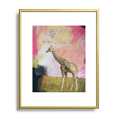 Natalie Baca Abstract Giraffe Metal Framed Art Print