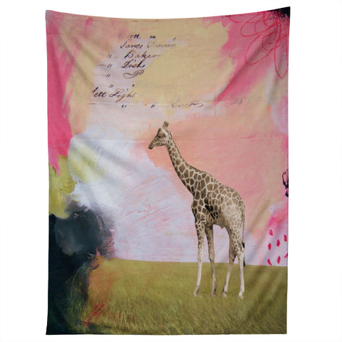 Natalie Baca Abstract Giraffe Tapestry