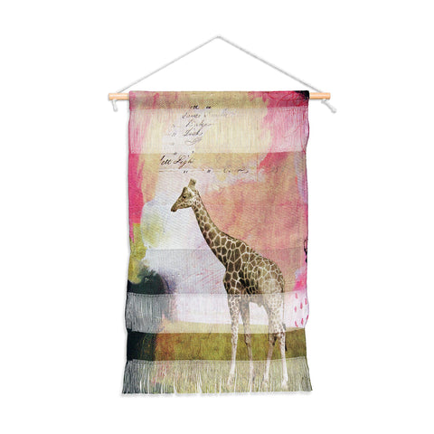 Natalie Baca Abstract Giraffe Wall Hanging Portrait