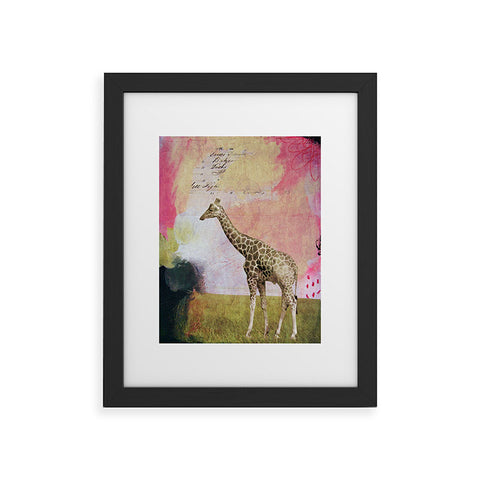Natalie Baca Abstract Giraffe Framed Art Print