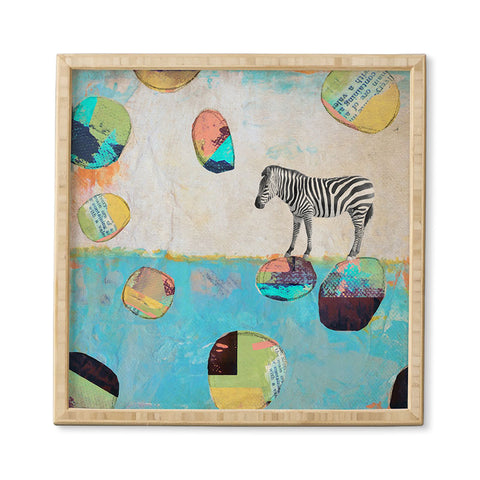 Natalie Baca Abstract Zebra Framed Wall Art
