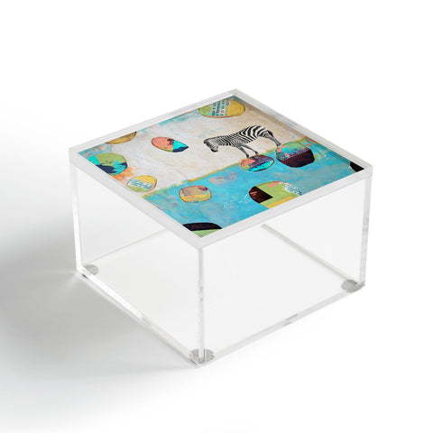 Natalie Baca Abstract Zebra Acrylic Box