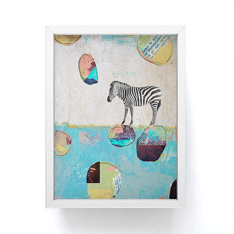 Natalie Baca Abstract Zebra Framed Mini Art Print