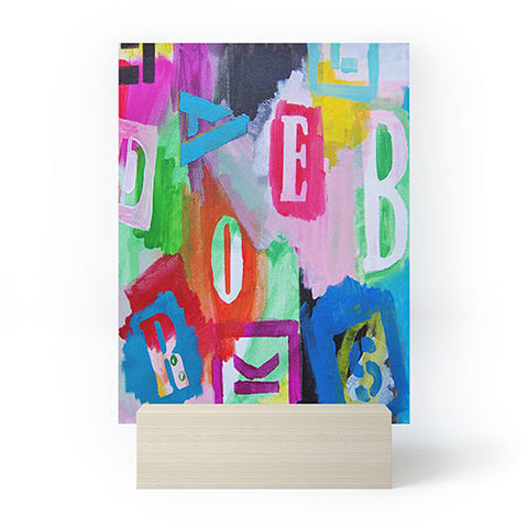 Natalie Baca Alphabet City Mini Art Print