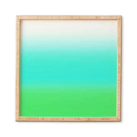 Natalie Baca Aquamarine Ombre Framed Wall Art