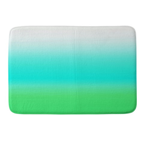 Natalie Baca Aquamarine Ombre Memory Foam Bath Mat